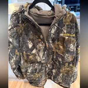 Whitewater Mossy Oak Break Up Tree Camo Reversible Lined Jacket Size L